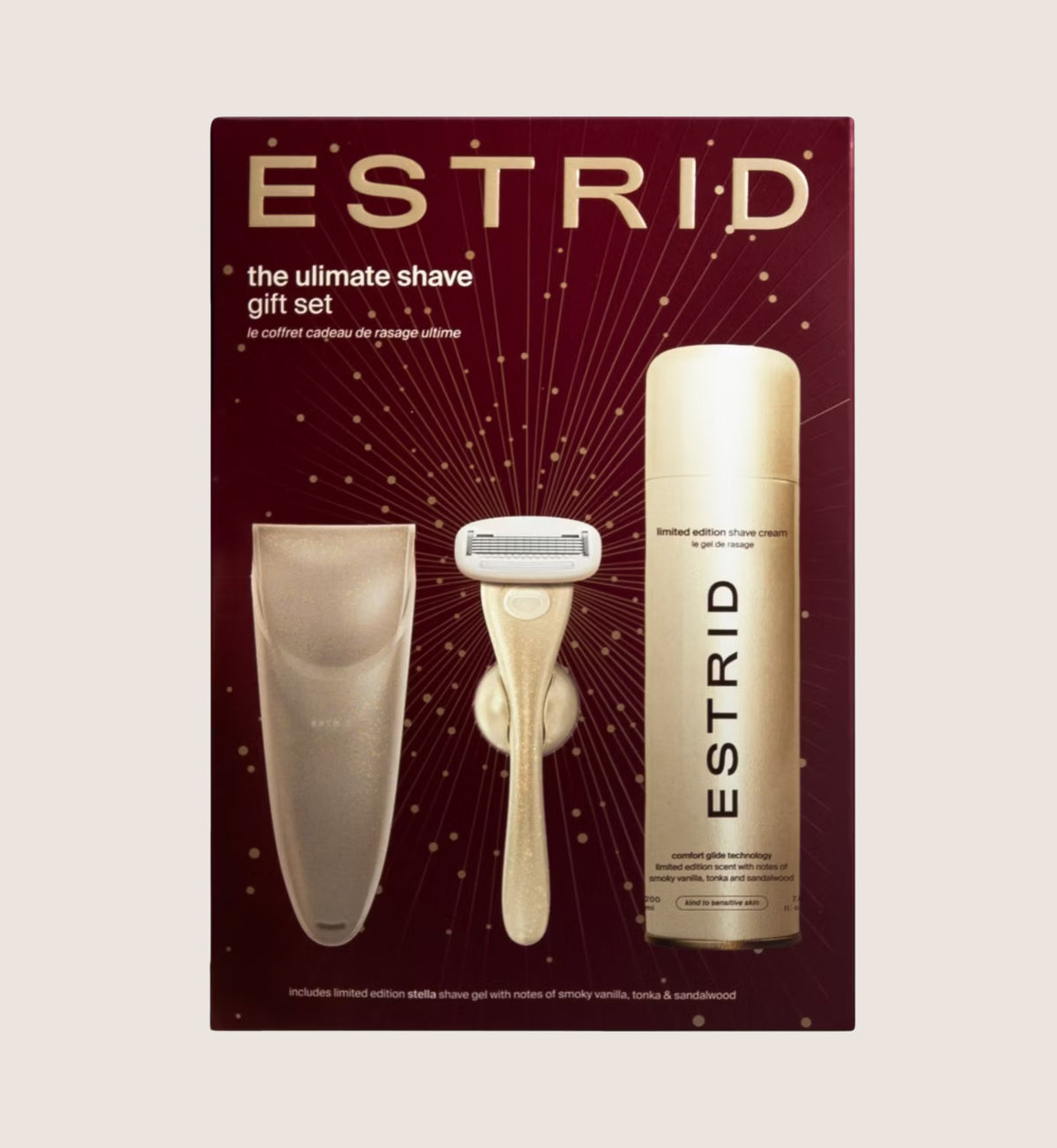 Estrid The Ultimate Shave Gift Set Box Stella Bath & Body Gift Set For Her