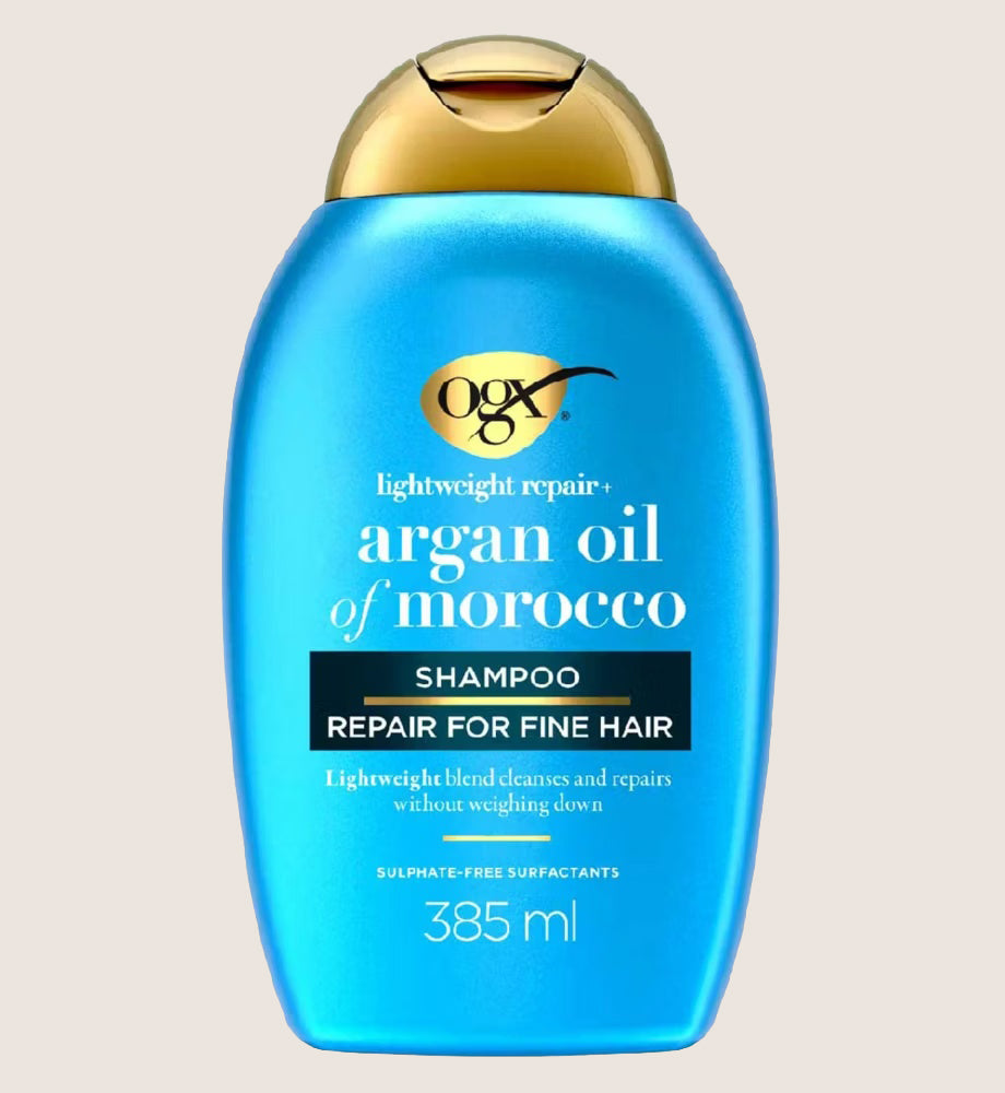 OGX Weightless Hydration Argan Oil Lightweight Cleansing Shampoo Fine Hair 385ml