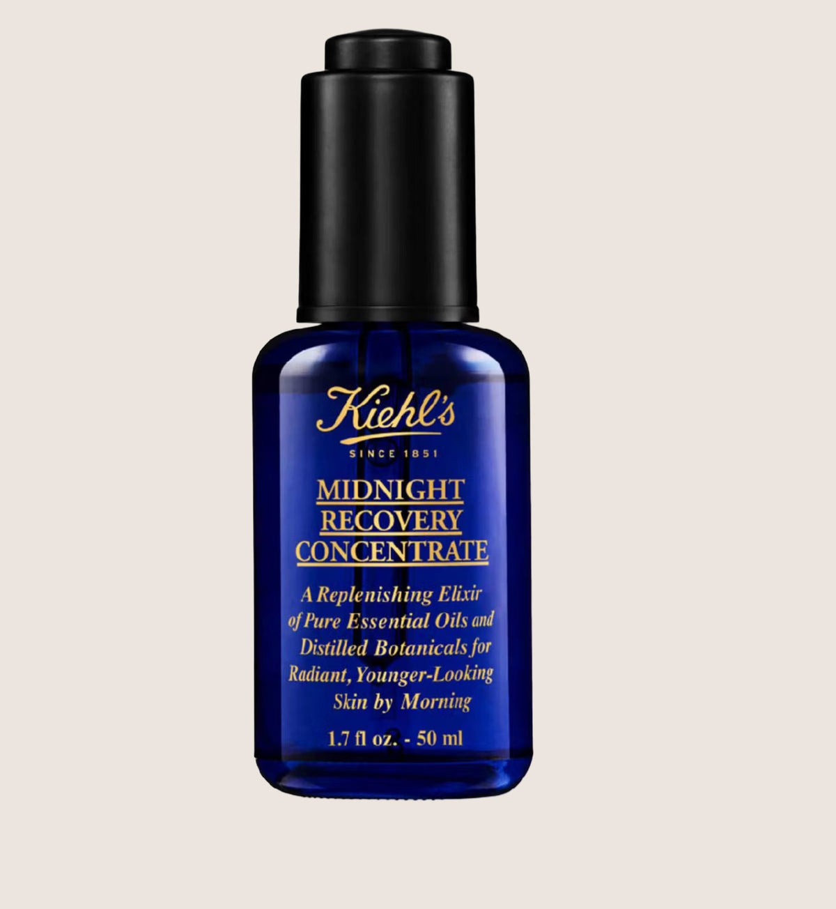 Kiehl's Midnight Recovery Concentrate Overnight Face Oil for Younger-Looking Skin 50ml