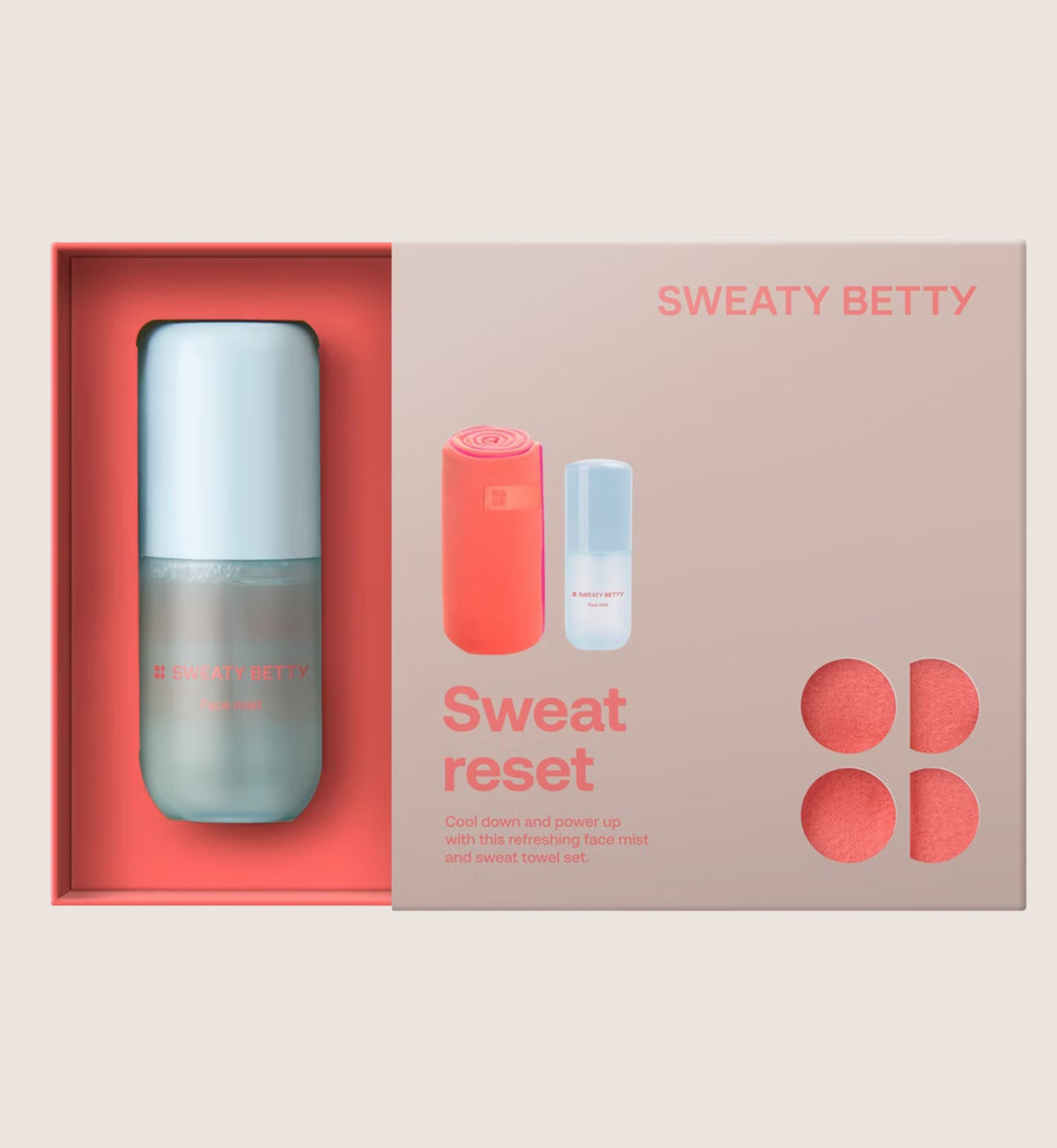 Sweaty Betty Sweat Reset Face Mist & Sweat Towel Skincare Gift Set For Her