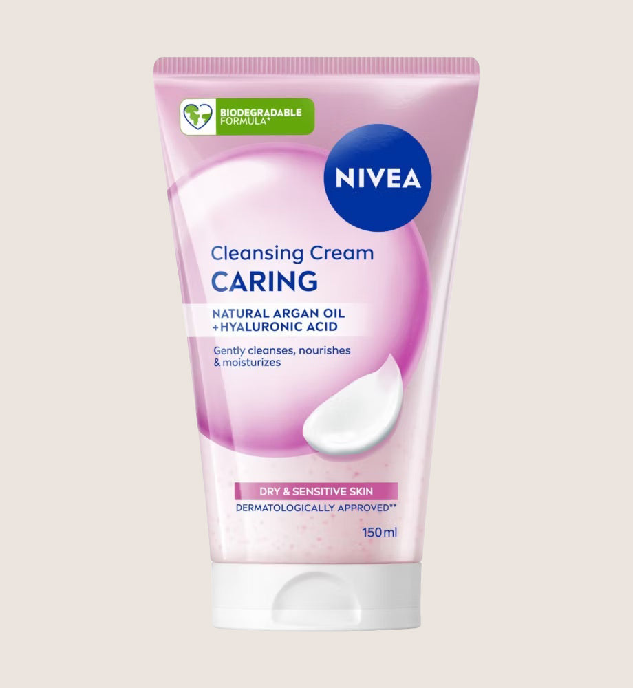 NIVEA Gentle Face Cleansing Cream Wash for Dry & Sensitive Skin, For Sensitive Skin 150ml