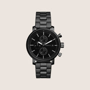 Fossil Mens Rhett Black Dial Steel Watch BQ2845