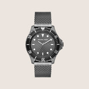 Michael Kors Men's Everest Black Dial All-Black Stainless Steel Bracelet Watch MK9093