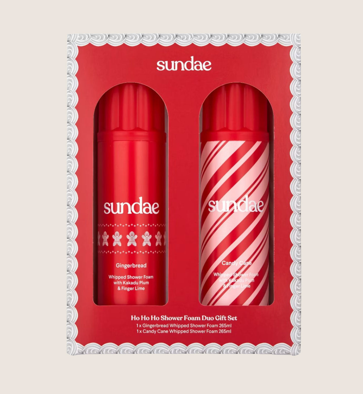 Sundae Christmas Shower Foam Bath & Body Gift Set For Her