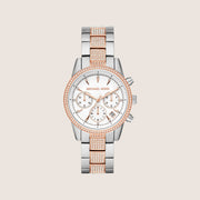 Michael Kors Women's Bryant Chronograph White Dial Watch MK6651