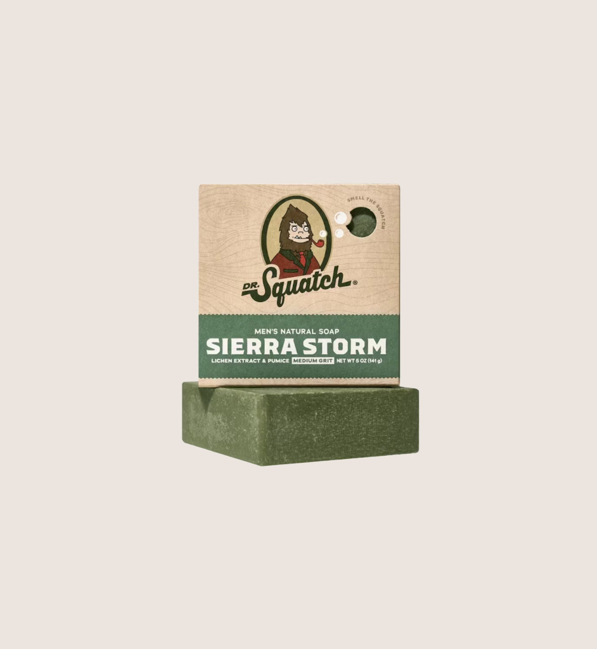 Dr Squatch Sierra Storm Soap Bar Lichen Extract & Pumice Medium Grit 141g