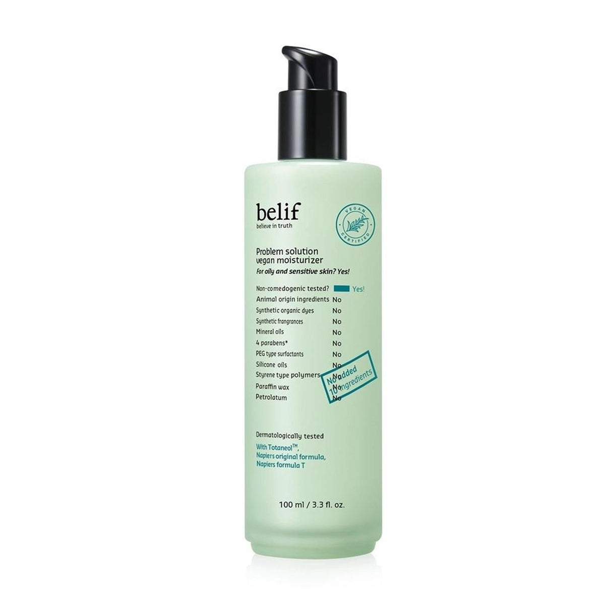 belif Problem Solution Vegan Moisturizer 100ml
