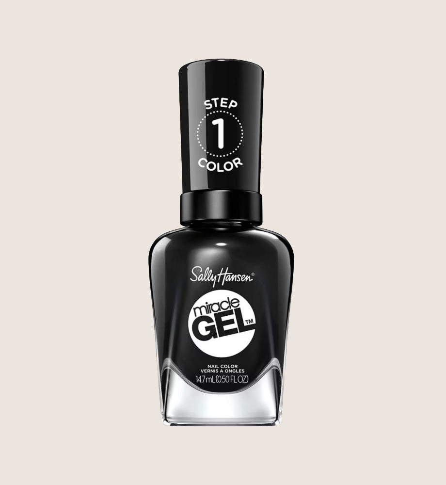 Sally Hansen Miracle Gel Nail Polish, Onyx-Pected, 14.7ml