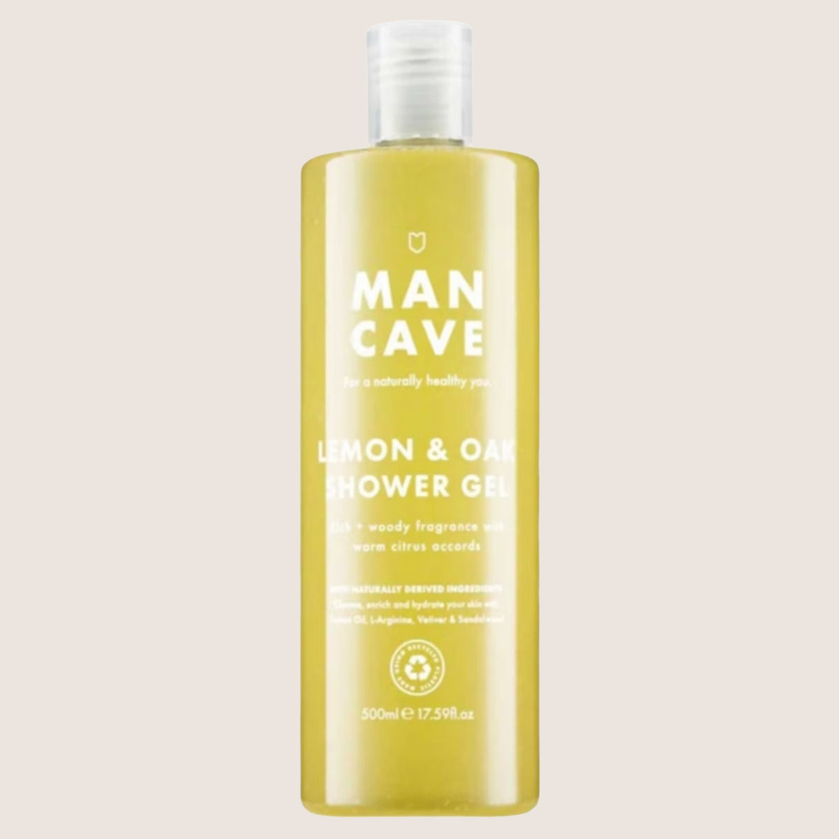 ManCave Lemon & Oak Shower Gel Sulphate-Free 500ml