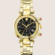Versace Ladies Chronograph Watch Gold Bracelet Date Display VE2M00621