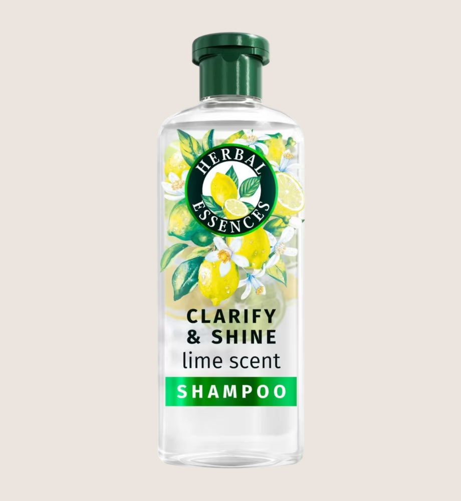 Herbal Essences Clarify & Shine Lime Scent Shampoo Cruelty Free 350ml
