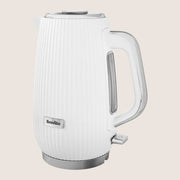 BREVILLE Linear VKT244 Jug Kettle with Precision Pour Spout 1.7L - White & Chrome