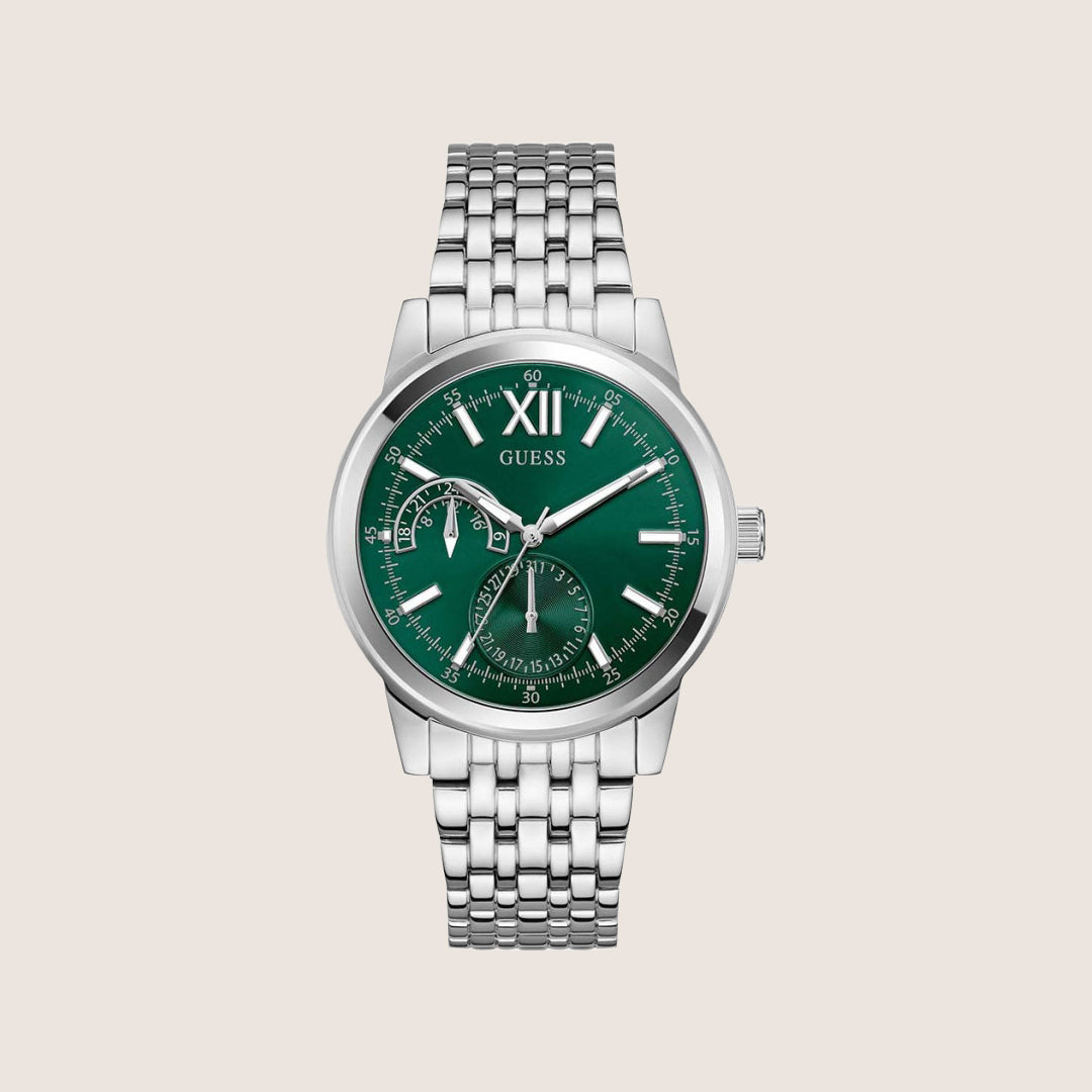Guess Mens Emerson Watch Green Dial GW0976G5
