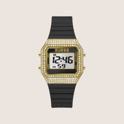 Guess Women's Black Dial Watch Crystal-Set Black Dial GW0430L2