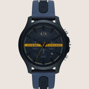 Armani Exchange Mens Sport Watch Blue Silicone Strap AX2441