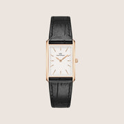 Daniel Wellington Women's Bound Rose Gold Leather White Dial Watch DW00100693