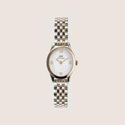 Daniel Wellington Women's Ophelia Mini Silver Two-Tone White Dial Watch DW00100811