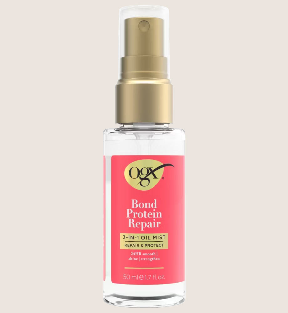 OGX Bond Protein Repair & Protect 3-in-1 Smoothing Oil Mist Strength Frizz Shine 50ml