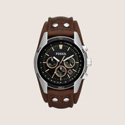 Fossil Mens Coachman Black Dial Chronograph Watch CH2891