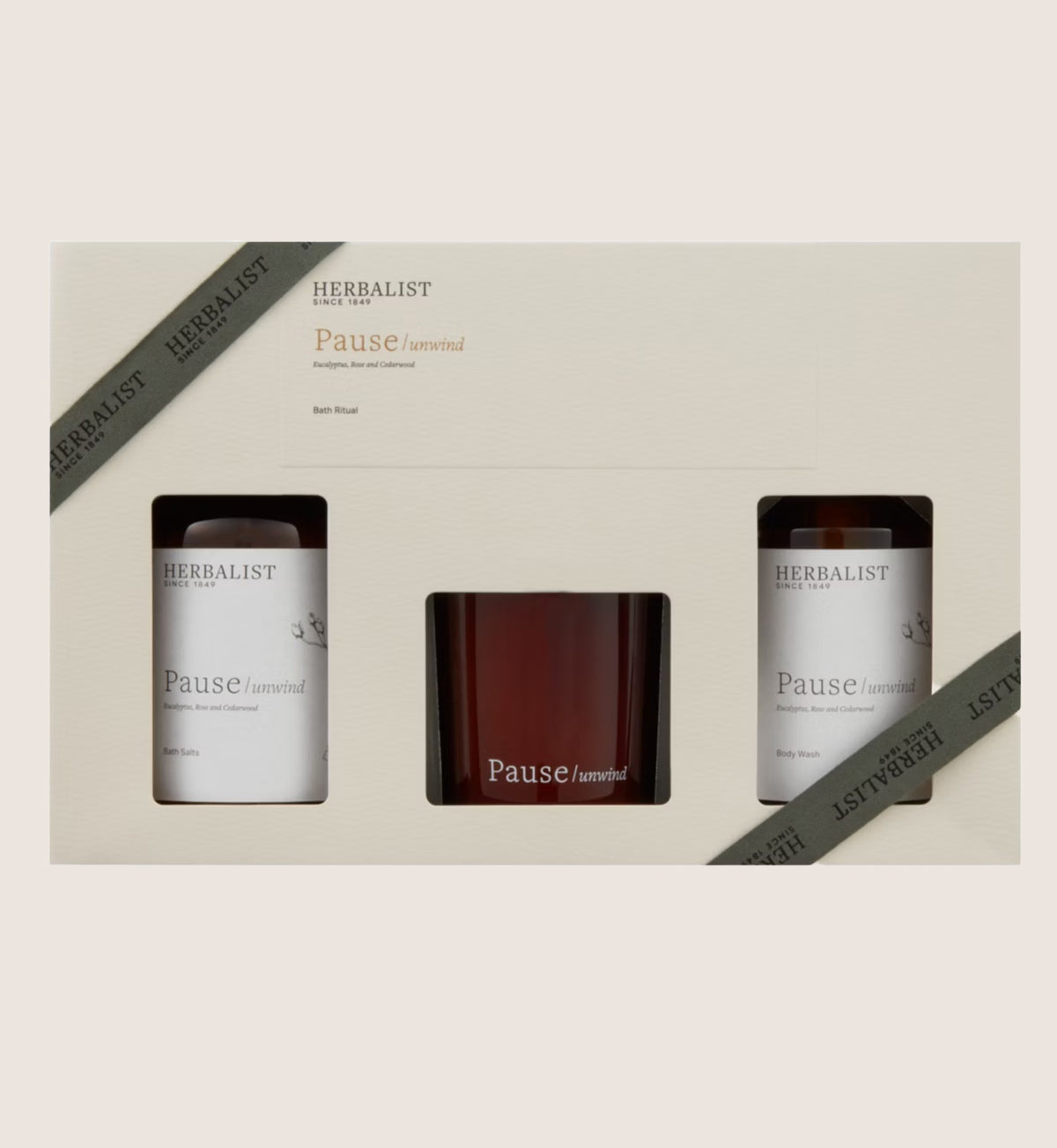 Herbalist Pause Bath Ritual Bath & Body Gift Set For Her