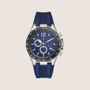 GC Men's Audacious Chronograph Blue Dial Silicone Sport Watch Z07001G7MF