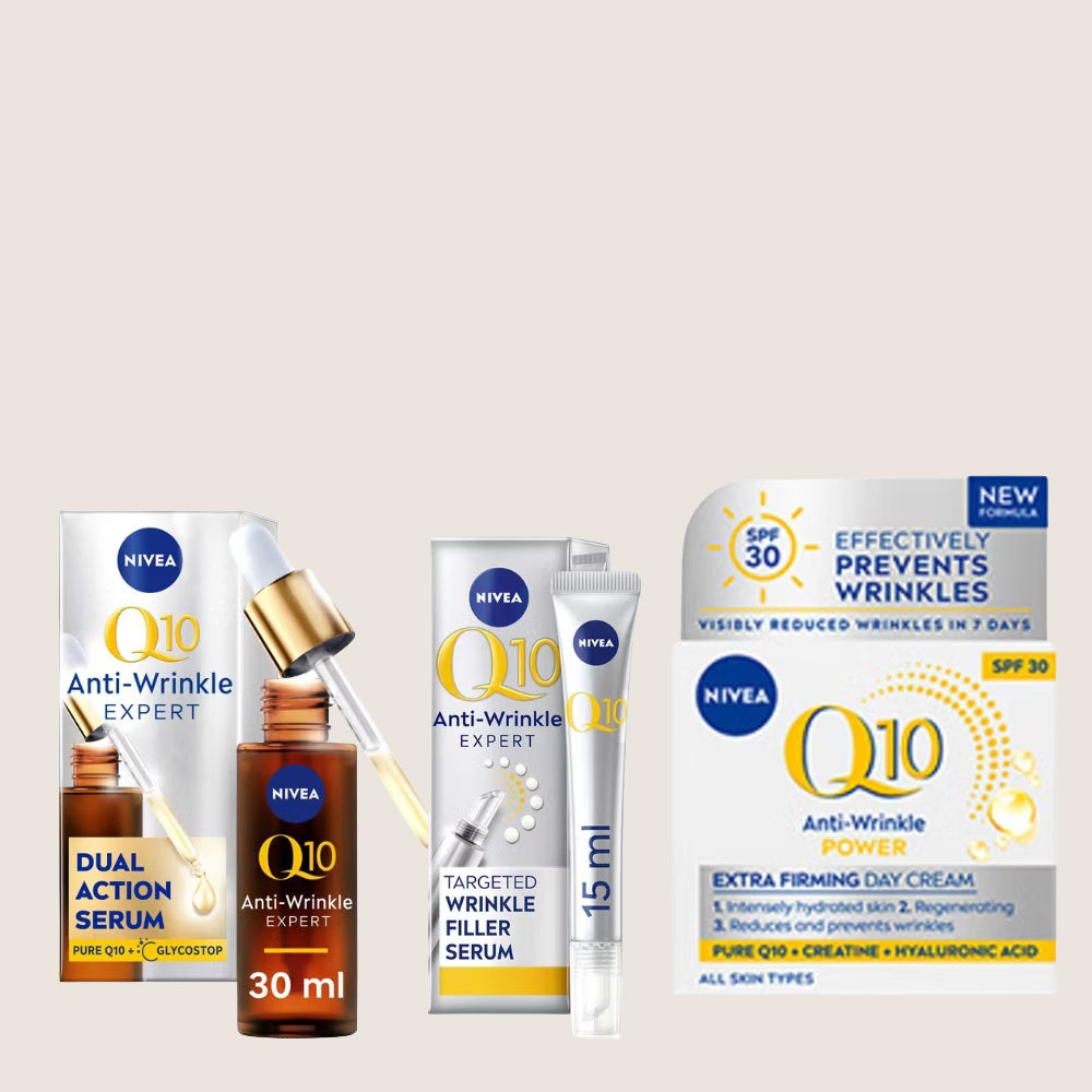NIVEA Q10 Day Cream SPF30 & Serum Bundle Serum & Day Cream Set
