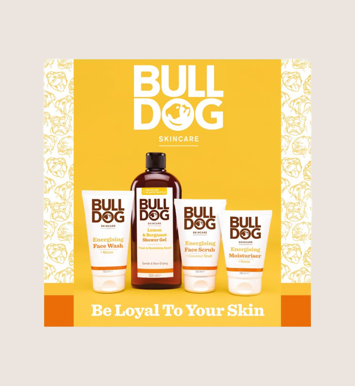 Bulldog Skincare Energising Full Routine Set - 4 Piece Face & Body Kit