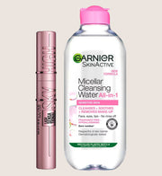 Garnier Micellar Water 400ml and Maybelline Sky High Mascara Duo Micellar Water Set