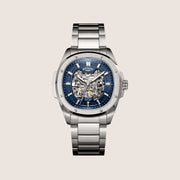 Rotary Mens Apex 100 Automatic Blue Dial Silver Bracelet Sport Watch RGB10079-05