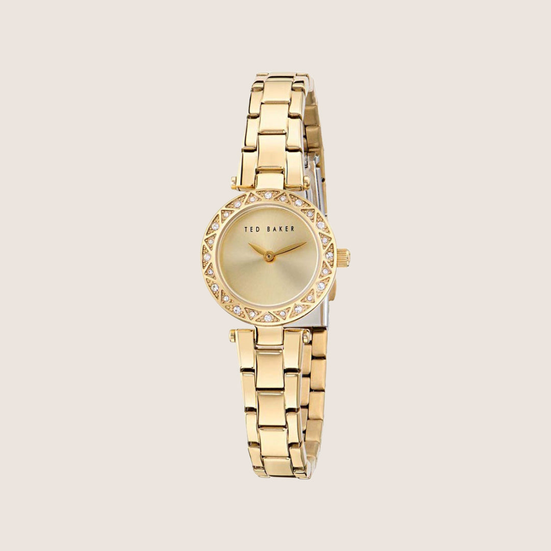 Ted Baker Ladies Jolyye Gold No-Index Dial Bracelet Watch BKPJLS505