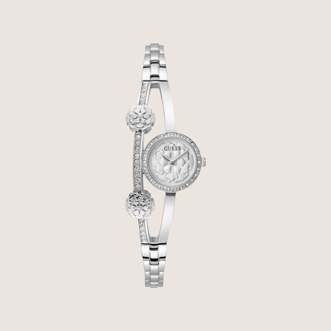Guess Women's Chloe Watch Crystal-Set Silver Dial GW0756L1