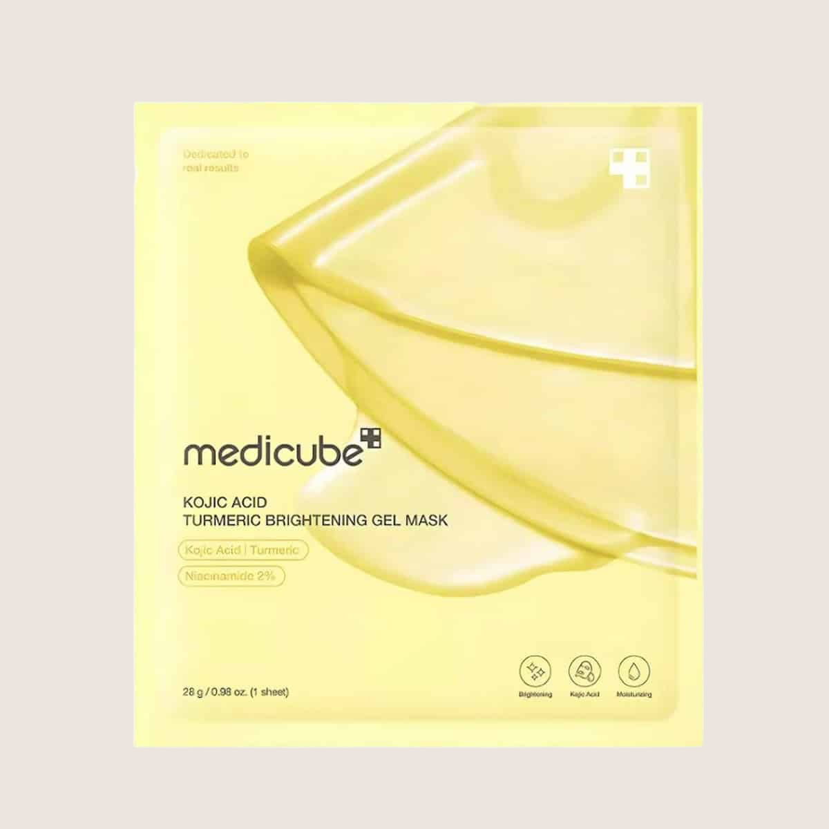 MEDICUBE Kojic Acid Turmeric Brightening Gel Mask Tone-Evening Sheet Mask 28g