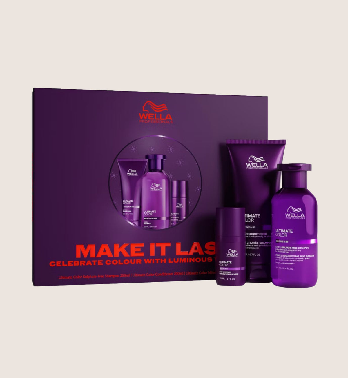 Wella Professionals Ultimate Color Make It Last Haircare Beauty Gift Set For Her
