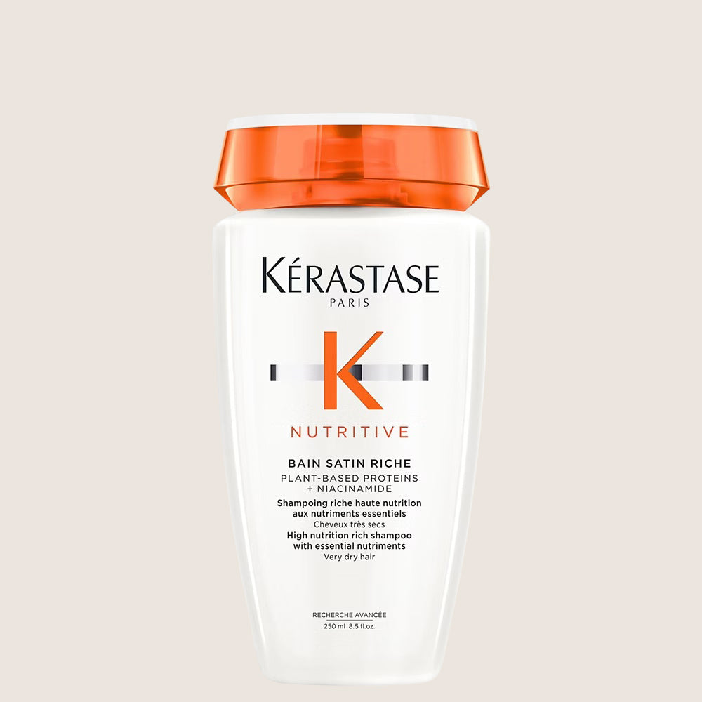 Kérastase Nutritive, High Nutrition Rich Shampoo for Very Dry Hair, Protein Enriched Formula With Niacinamide Cleansing Formula 250ml