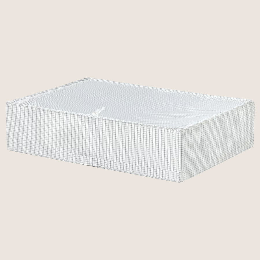 IKEA STUK Storage Case Recycled Polyester 71x51x18 cm – White/Black