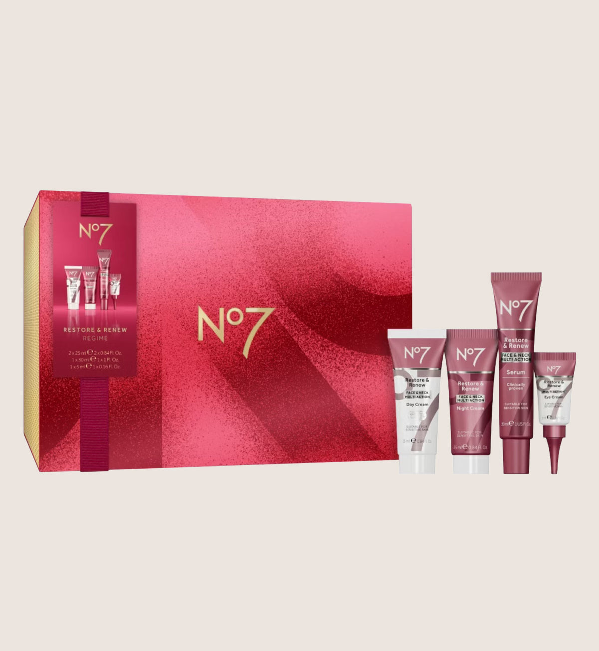 No7 Restore & Renew Regime Skincare Gift Set For Her