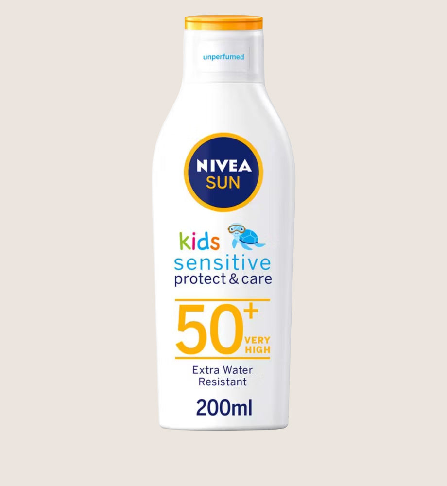 NIVEA SUN Babies & Kids Protect & Sensitive Sun Cream Lotion SPF50+ 200ml