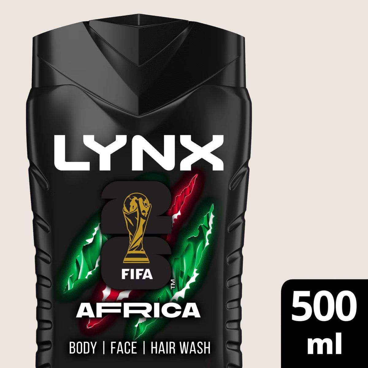 Lynx Africa Shower Gel 3-in-1 Mandarin & Sandalwood Scent 500ml