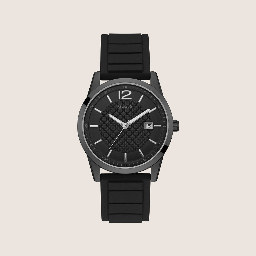 Guess Mens Perry Watch Black Dial W0991G3