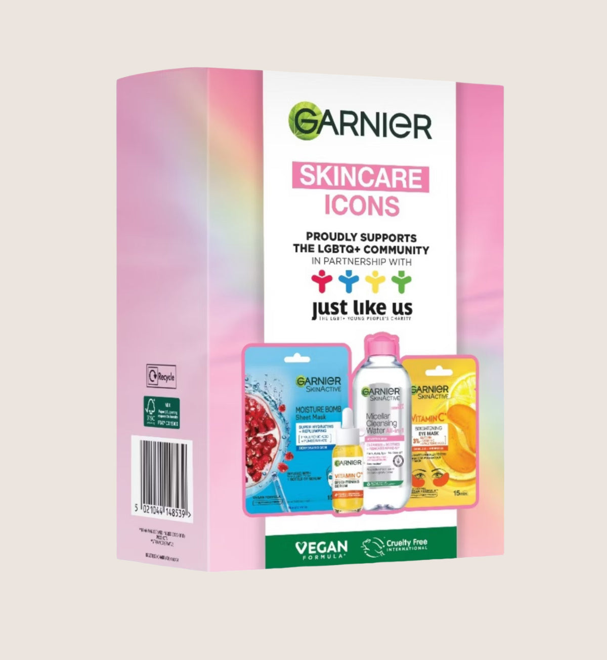 Garnier Skincare Icons 4-Piece Full-Size Gift Set For All Skin Types Vegan Skincare Gift Set For Her