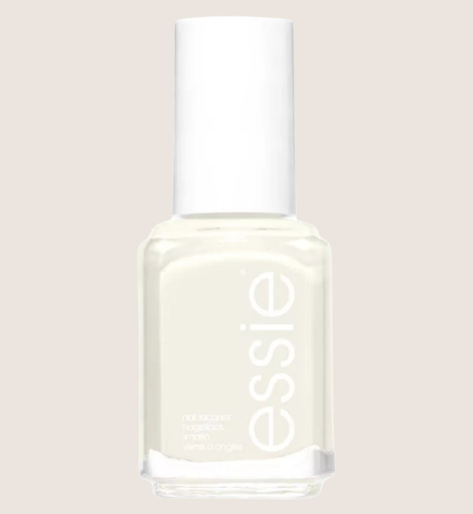 Essie Nail Polish 8 Limo Scene Warm White Cream Nude Colour, Original High Shine and High Coverage Nail Polish Premium Quality 8 L