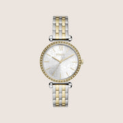 Fossil Women's Tillie Two-Tone Crystal Bracelet Analogue Watch BQ3962