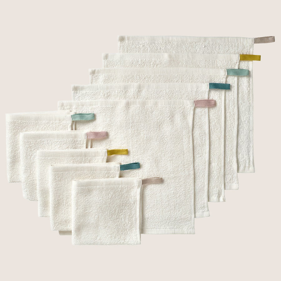 IKEA KRAMA Washcloth, white, 30x30 cm, 100% cotton (min. 30% recycled)