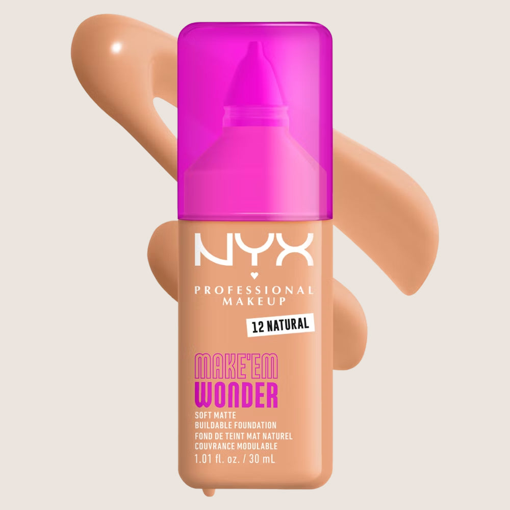 NYX Professional Makeup Make EM Wonder 24H Soft Matte Foundation 24-Hour Wear