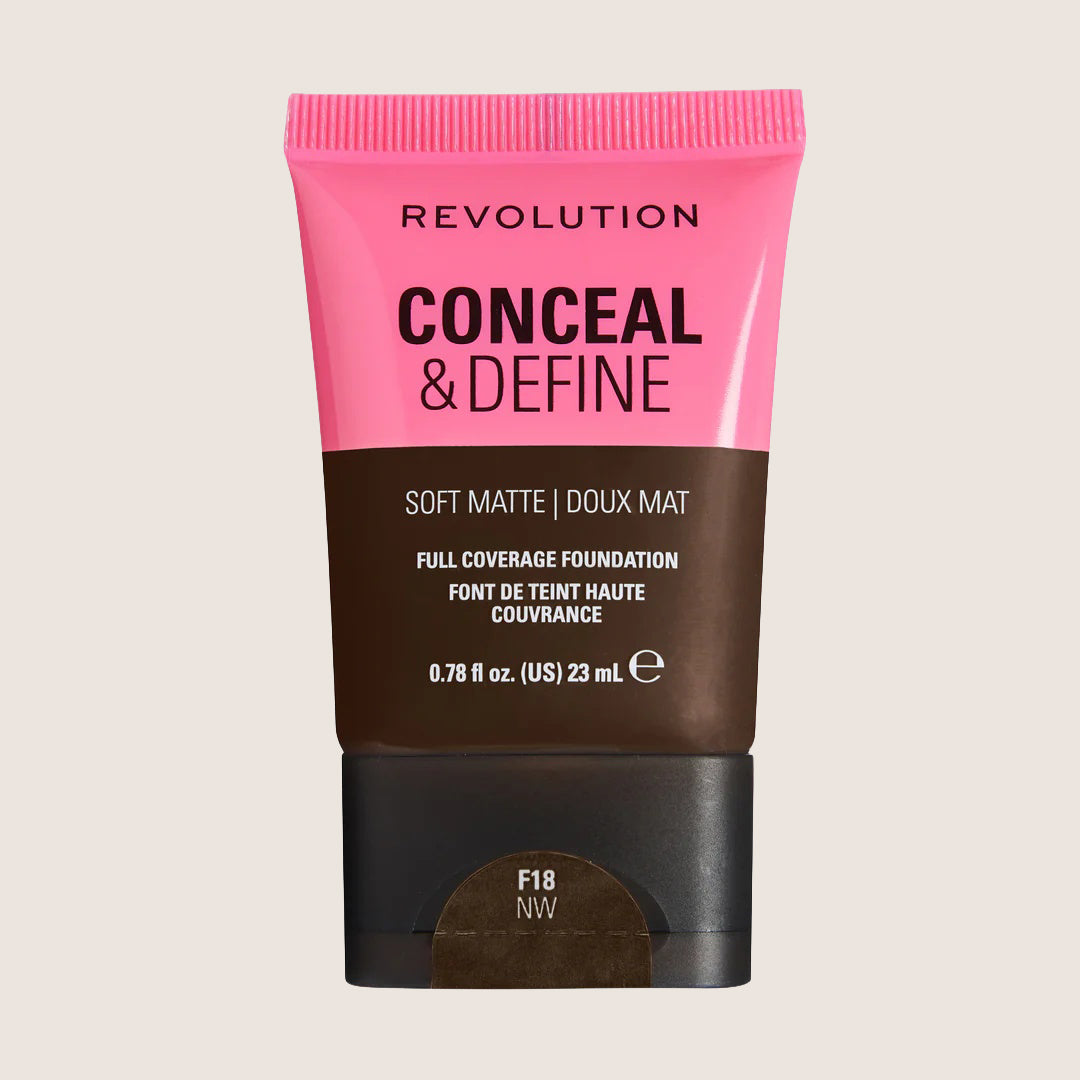 Revolution Conceal & Define Soft Matte Tube Foundation Flawless Base