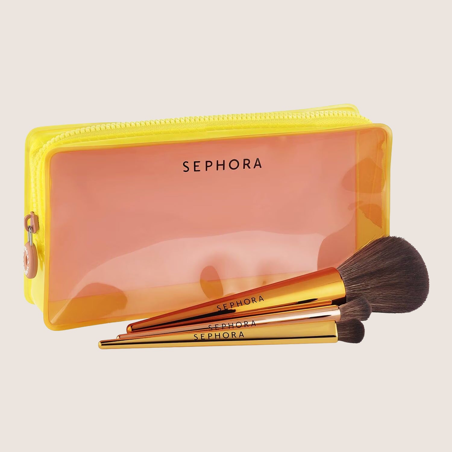 Sephora Collection Glitter Under The Sun Makeup Brush Set 3-Piece Glitter Edition