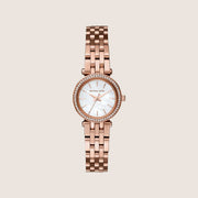 Michael Kors Women's Darci Clear Stone-Set White Dial Watch MK3832