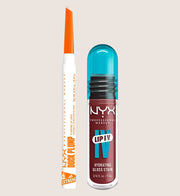 NYX Professional Makeup Wet Shot IV Hydra-Honey Lip Stain & Duck Plump Liner Clear Bundle Lip Liner & Lip Gloss Set
