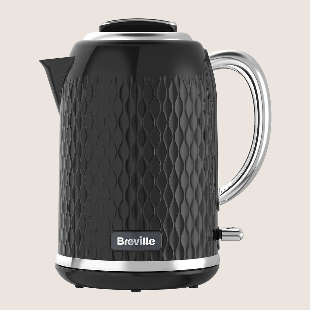 BREVILLE Curve VKT017 Jug Kettle with Concealed Element 1.7L - Black