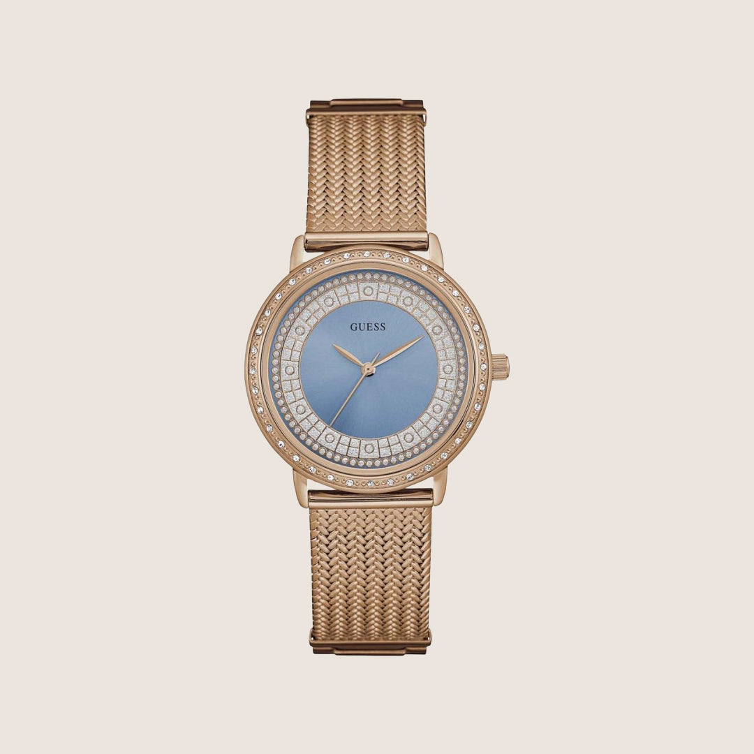 Guess Women's Willow Watch Crystal-Set Blue Dial W0836L1